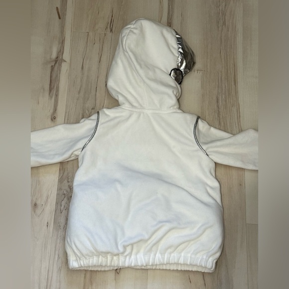 Carter's White and Silver Kids Puffer Jacket - Picture 5 of 5